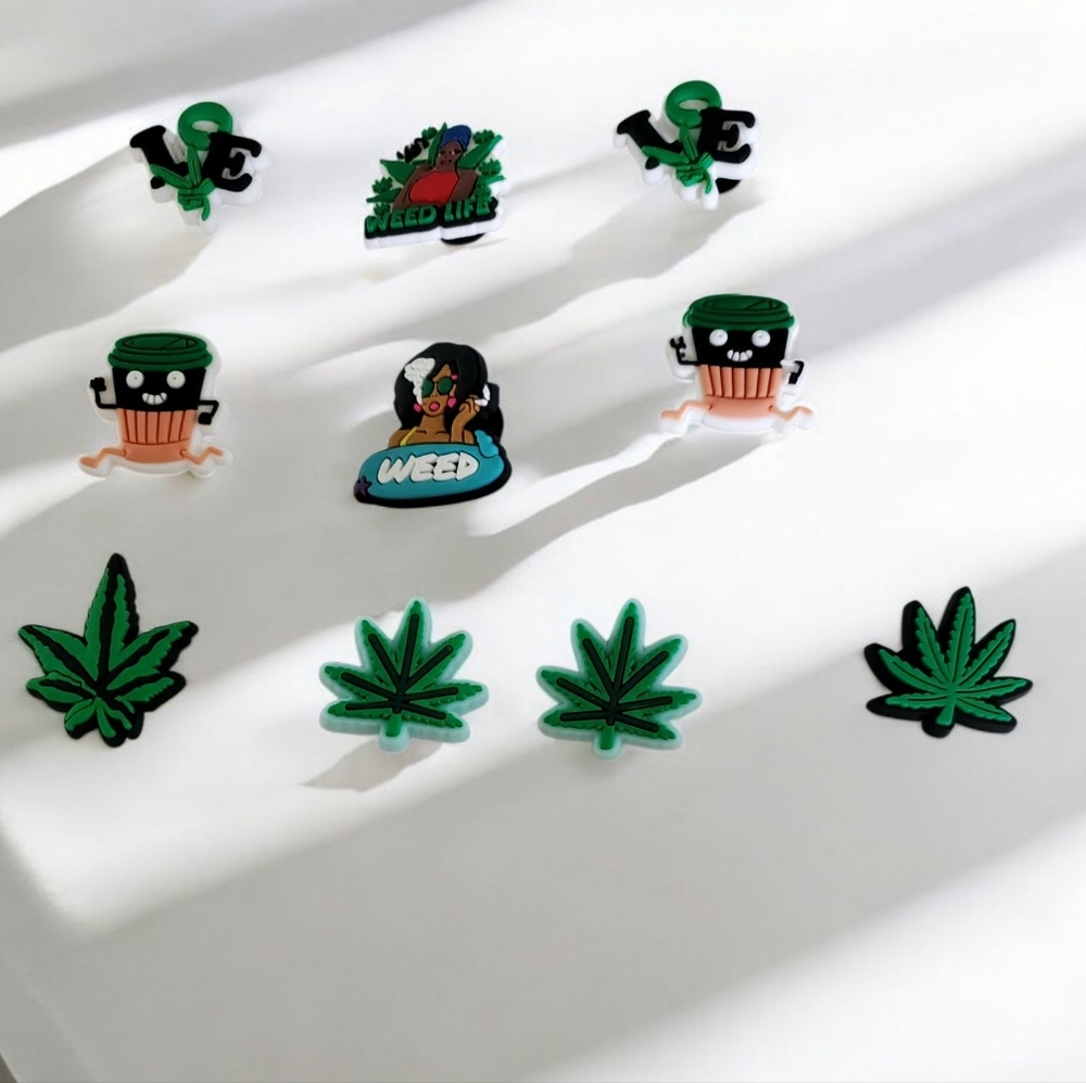 Weed Croc Charms